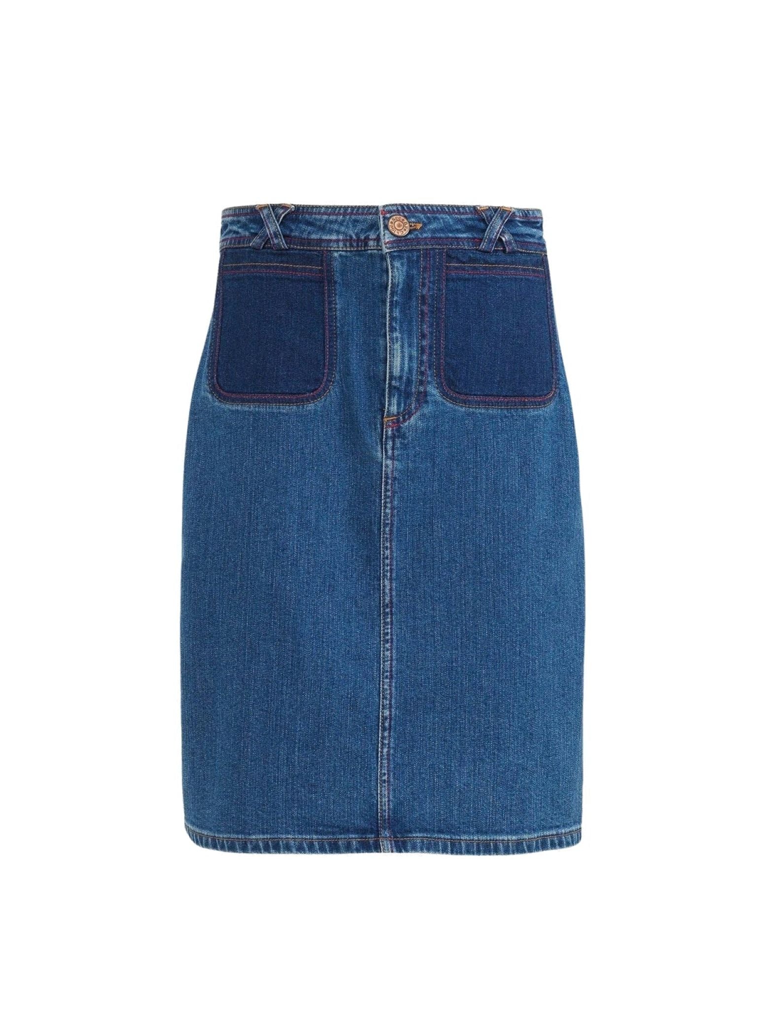 Jupe midi en denim - Paloma Blue