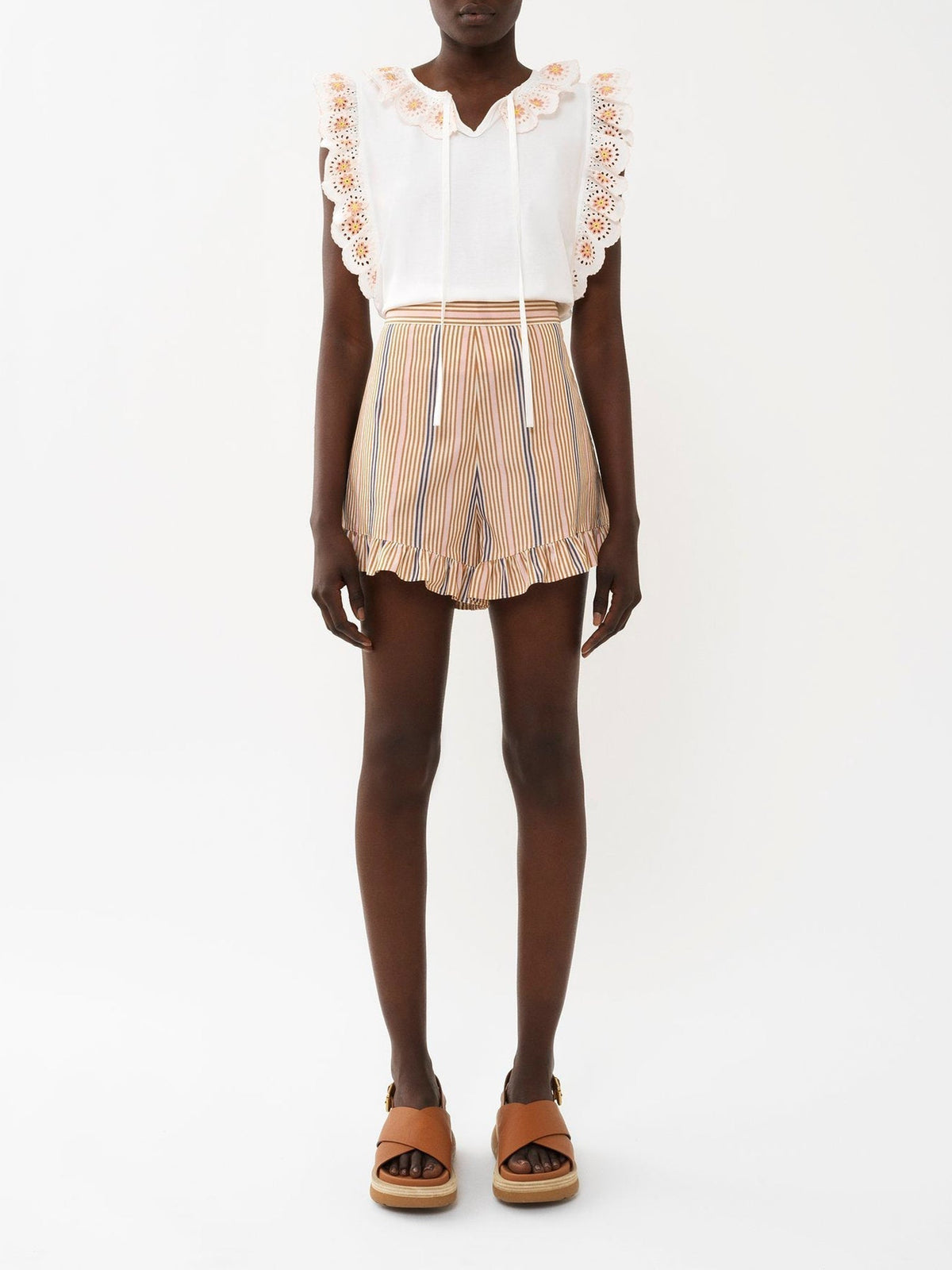 Multicolor Beige SHORT - Multicolor Beige