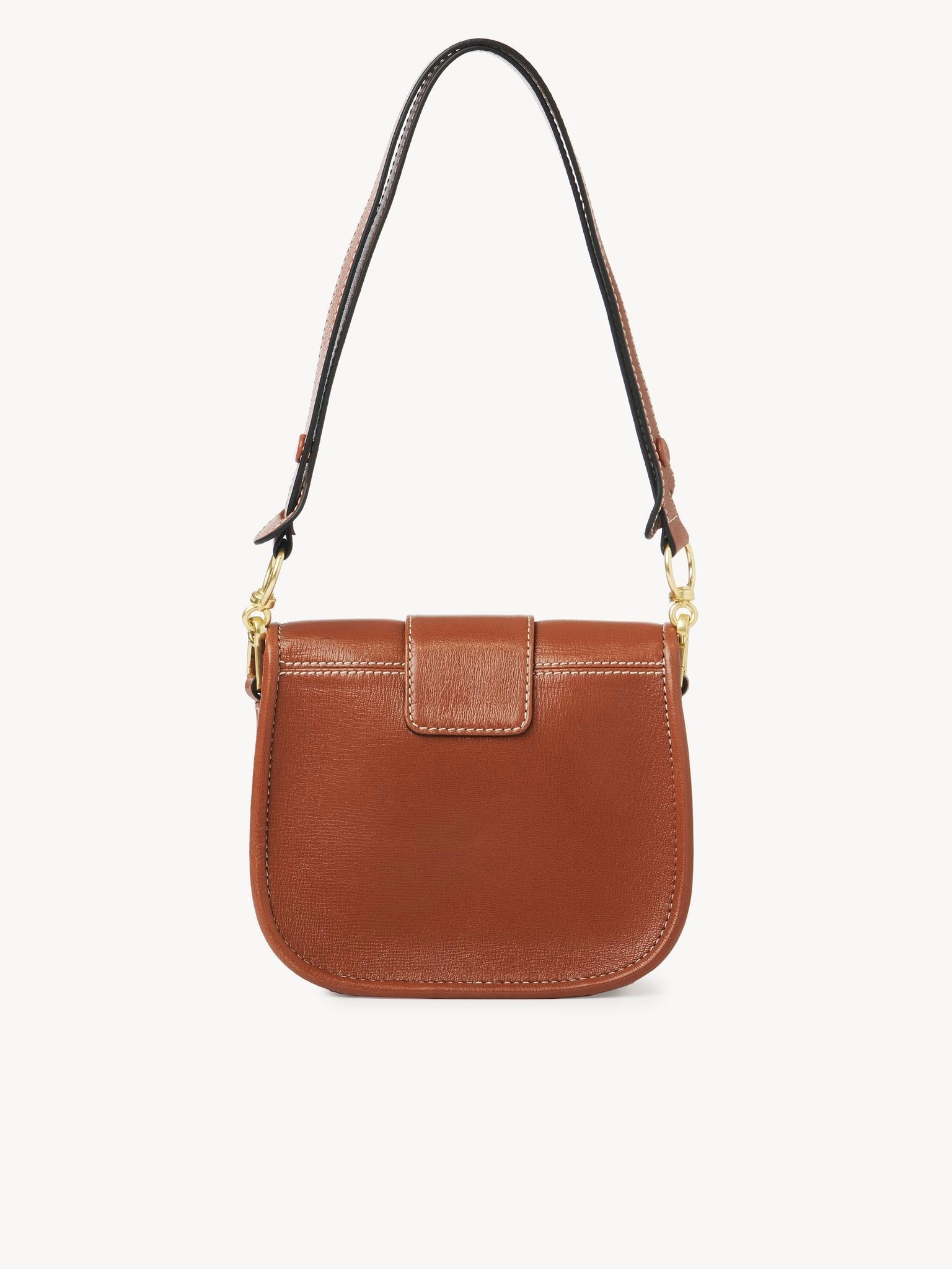 Sac porté épaule Saddie en cuir - Caramello