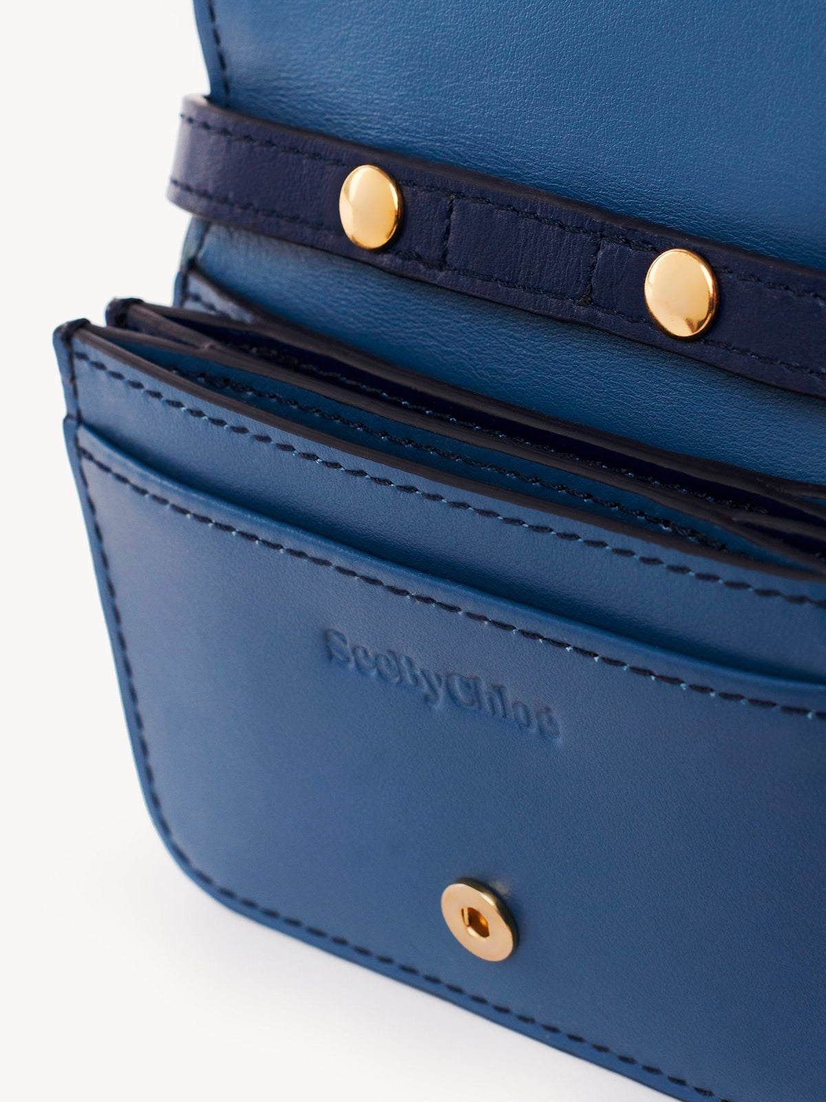 Denim CARD HOLDER WITH STR - Denim