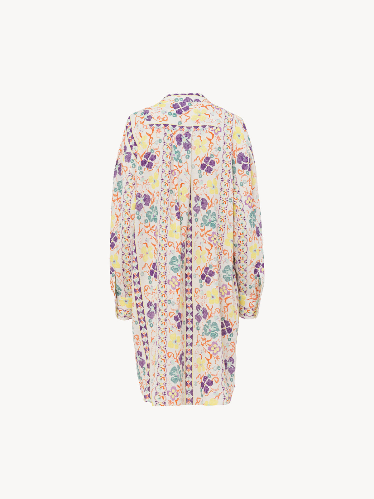 Multicolor White DRESS - Multicolor White