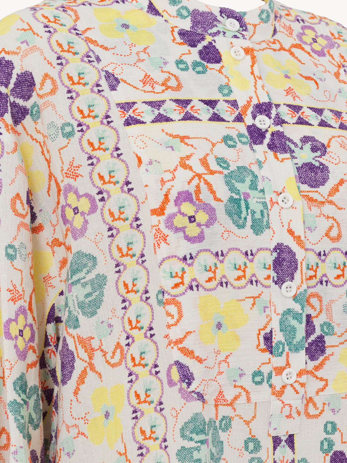 Multicolor White DRESS - Multicolor White