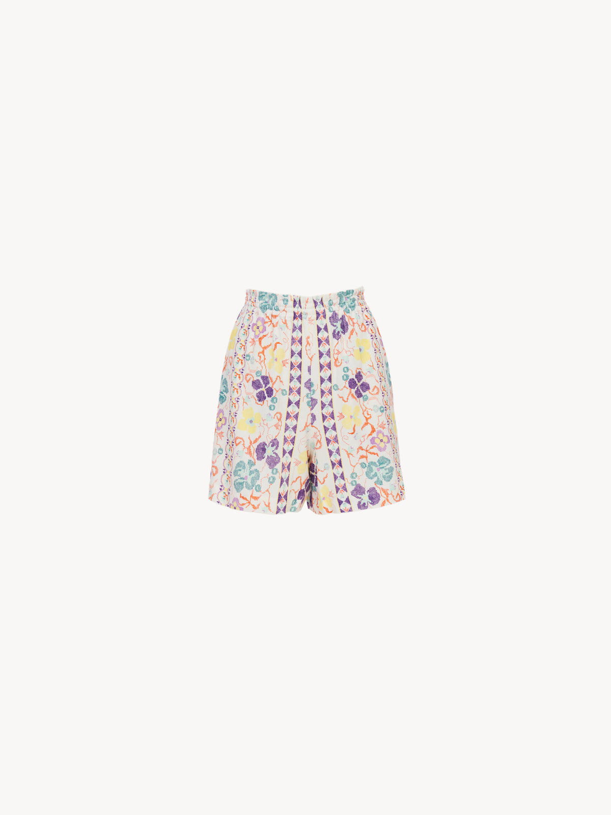 Multicolor White SHORT - Multicolor White