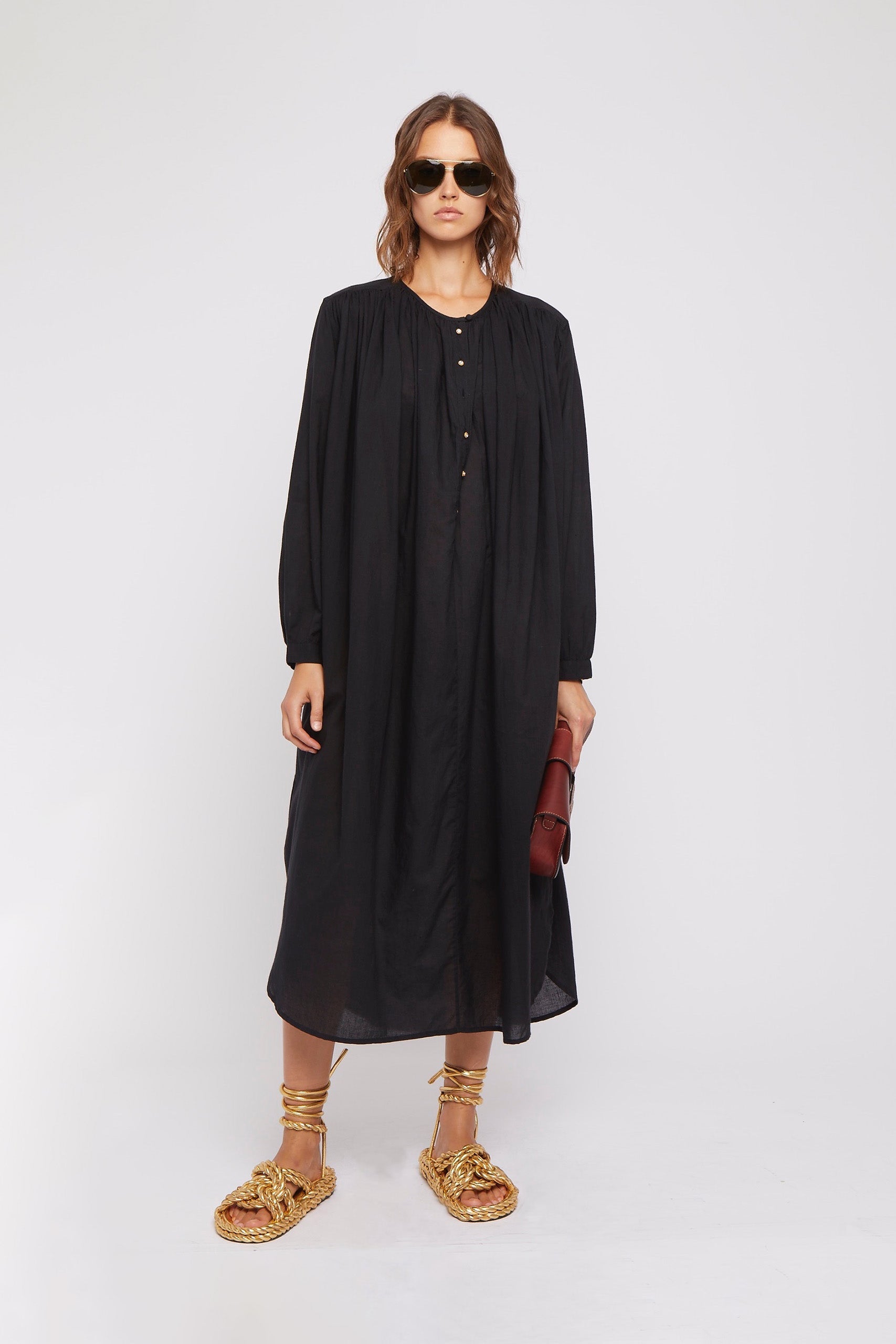 ZNOSTOCK_BLACK ROBE CIGAR LONG - Black