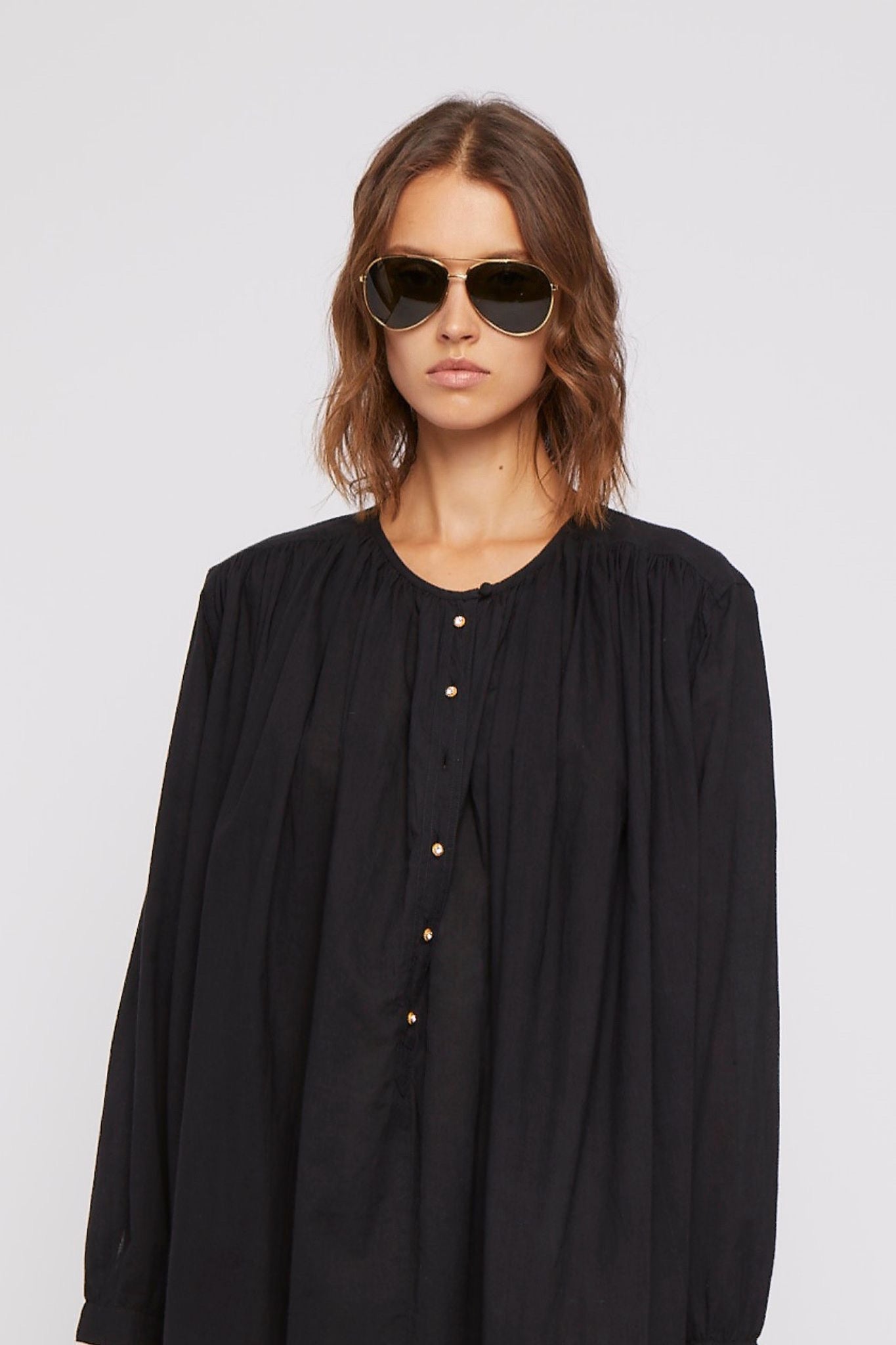 ZNOSTOCK_BLACK ROBE CIGAR LONG - Black