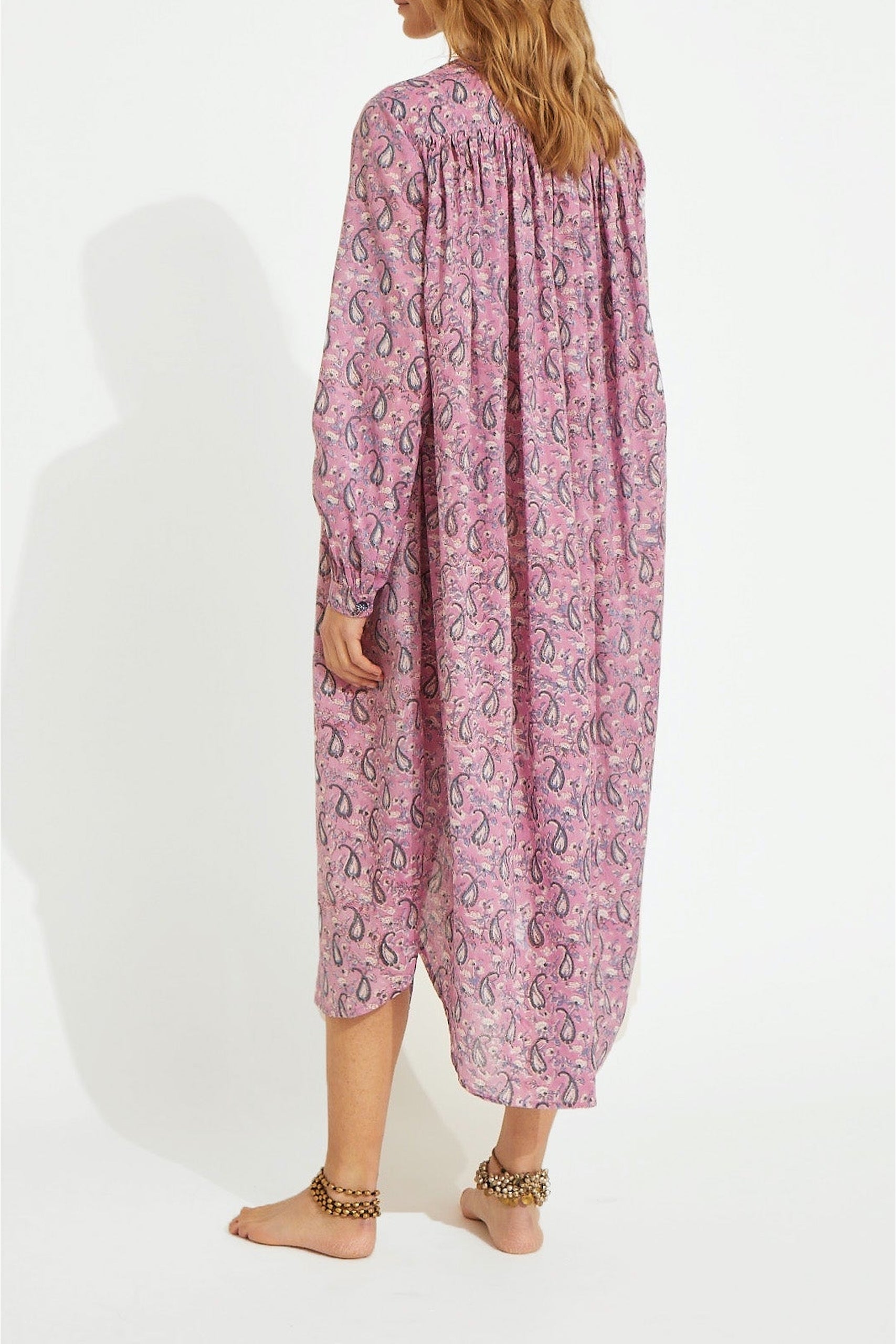 Robe Cigar coupe longue ample - Pink