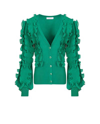 Cardigan Ciline à volants - Mint