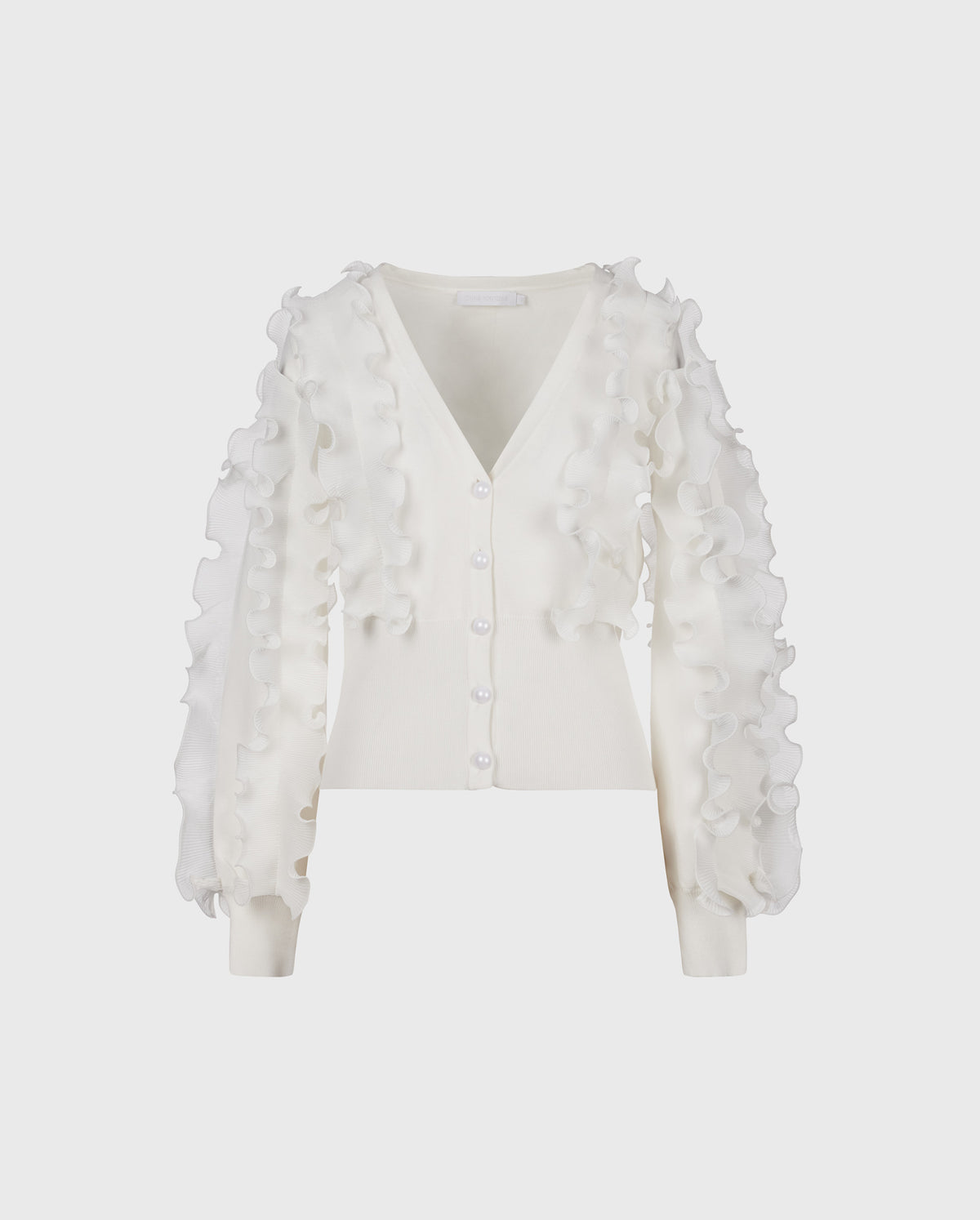 White / Cardigan Ciline
