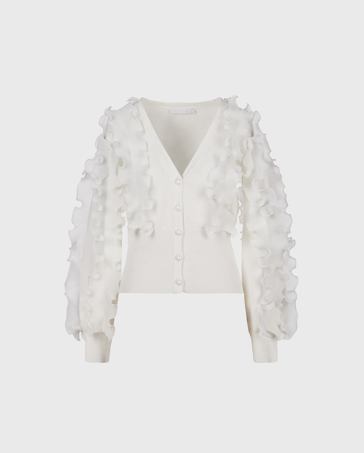 White / Cardigan Ciline