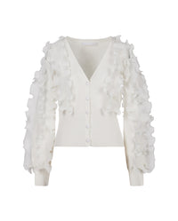 White / Cardigan Ciline