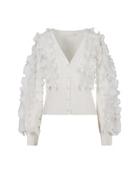 White / Cardigan Ciline
