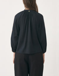 Blouse brodée Cindy - Fd Black