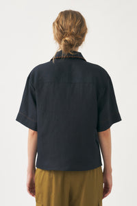 Chemise brodée Cindy - Fd Black