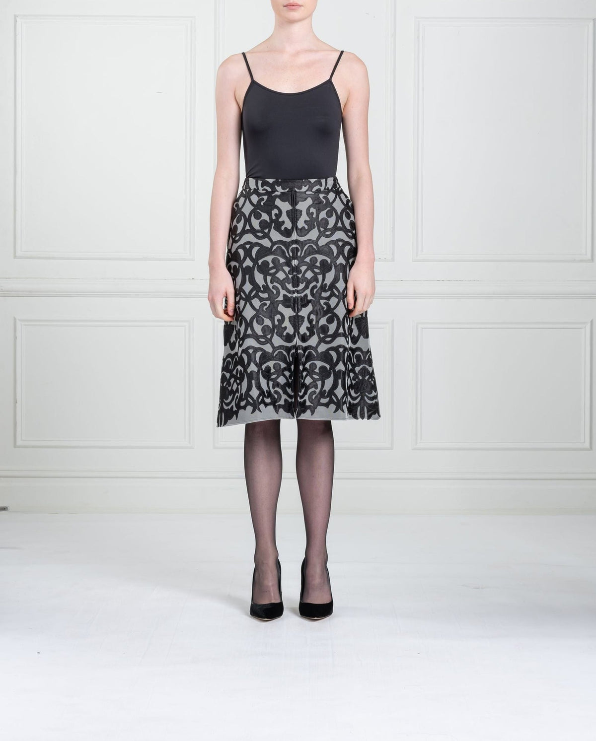 Jupe Sigma mi-longue - Black