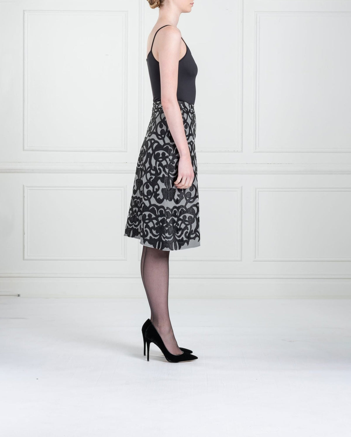 Jupe Sigma mi-longue - Black