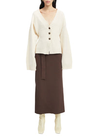 Cardigan Cirrus en laine - Ivory