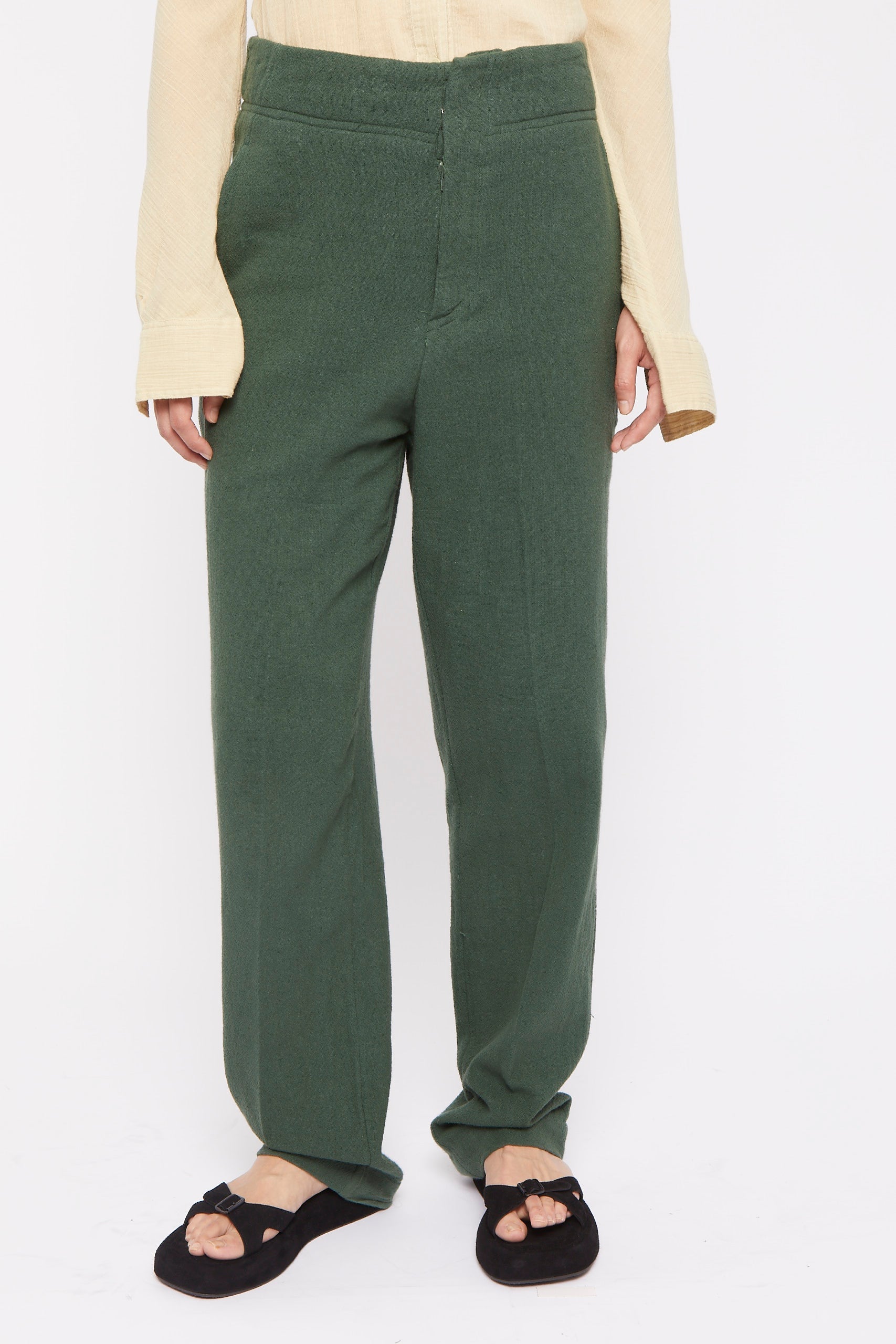 Pantalon Citron coupe droite - Green