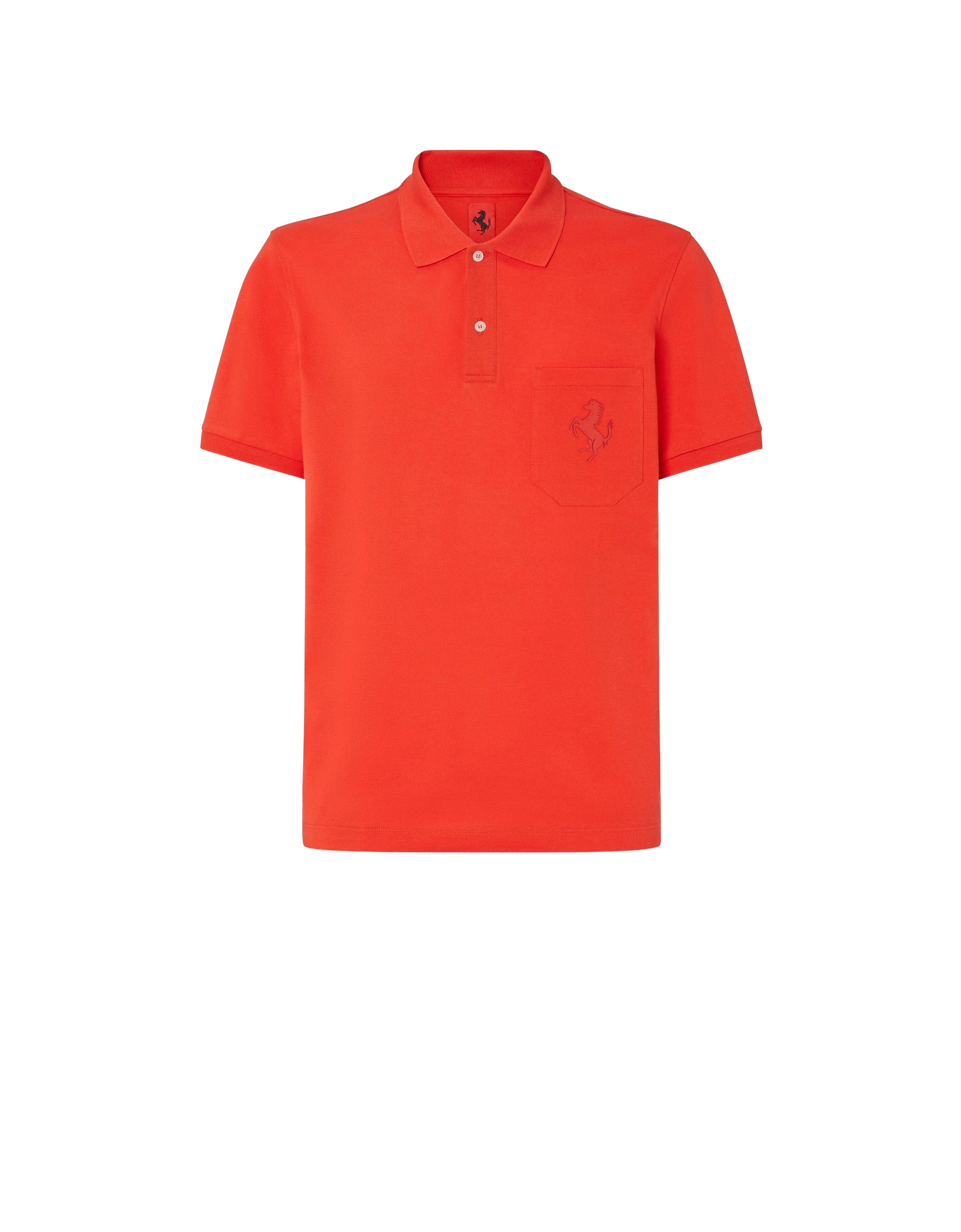 Polo shirt with Prancing Horse badge - Rosso Dino