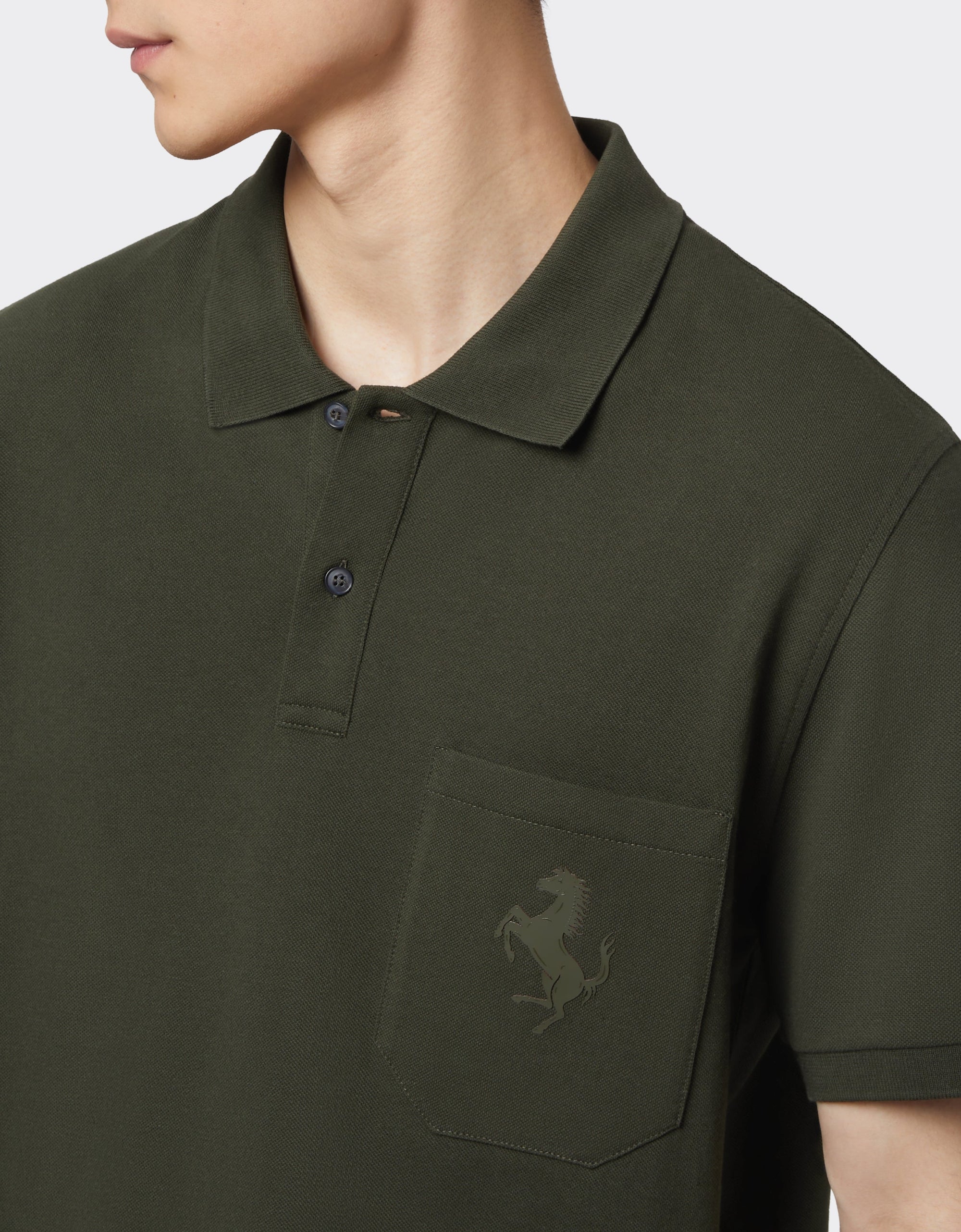 Polo avec écusson Cheval cabré - Militare