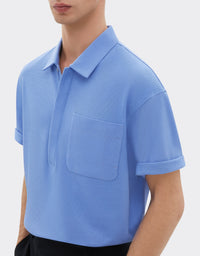 Polo boutonnière invisible avec poche - Ciano