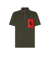 Polo avec poche Cheval cabré - Militare