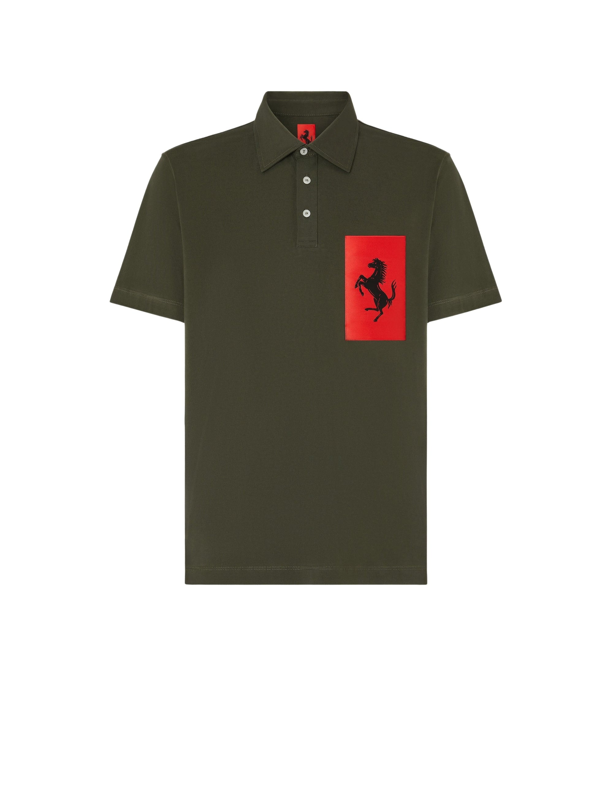 Polo avec poche Cheval cabré - Militare