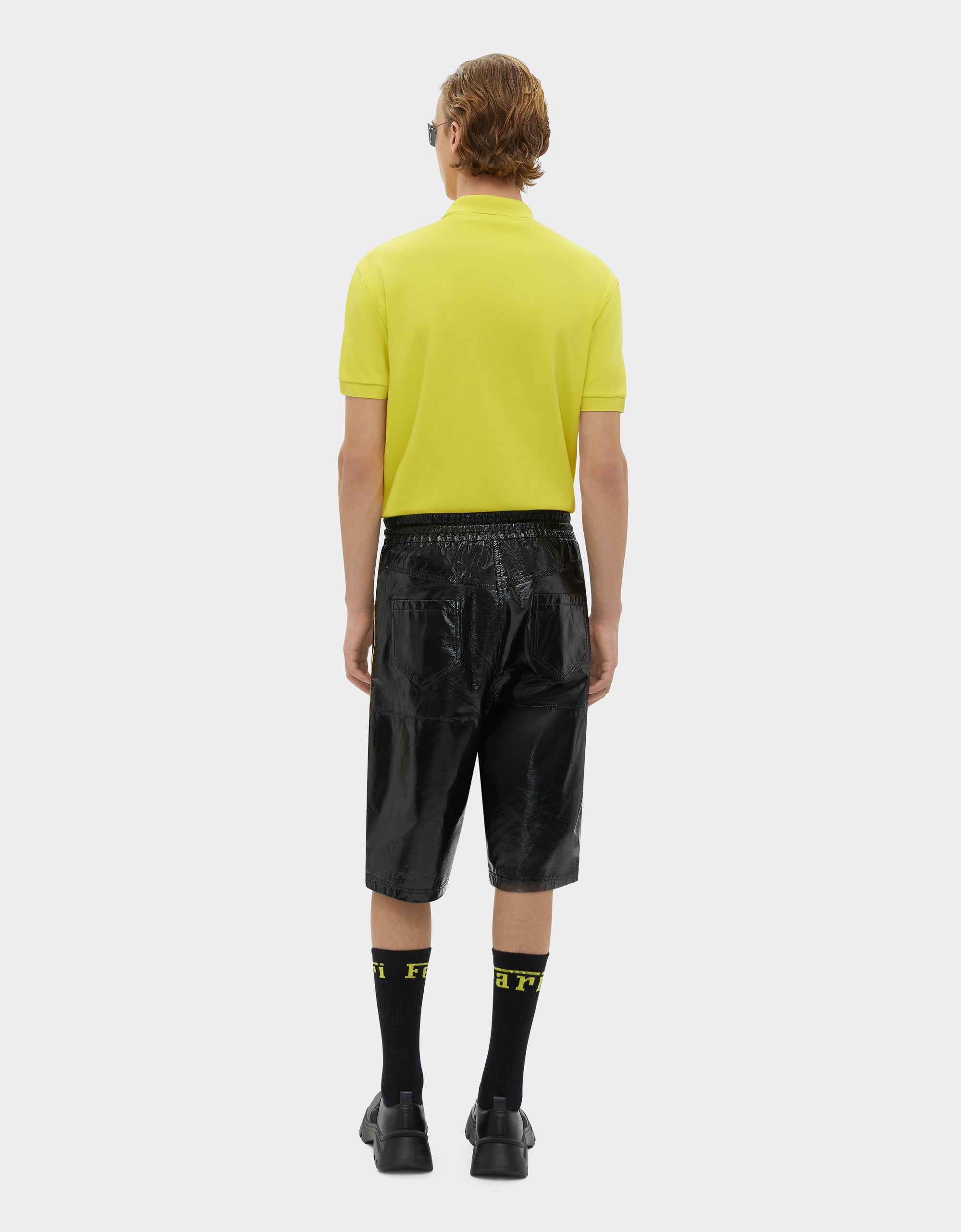 Polo avec logo Ferrari - Giallo Modena