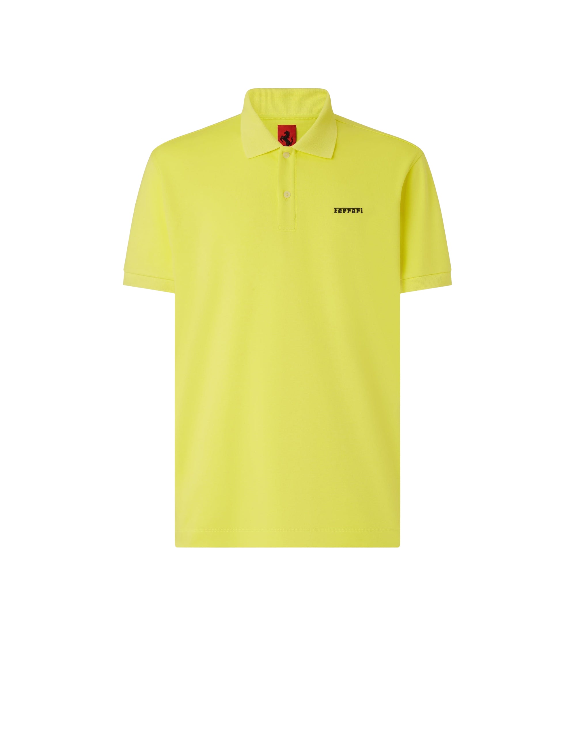Polo avec logo Ferrari - Giallo Modena