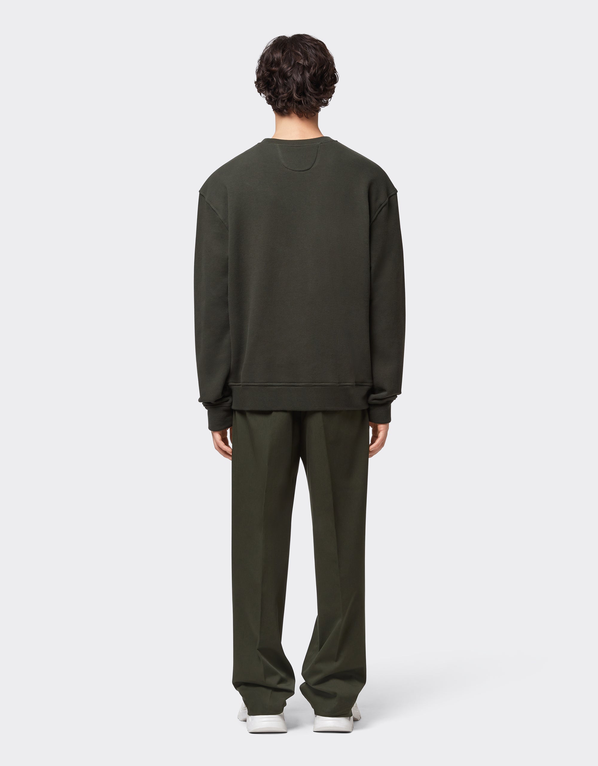 Sweat-shirt avec poche Cheval cabré - Militare