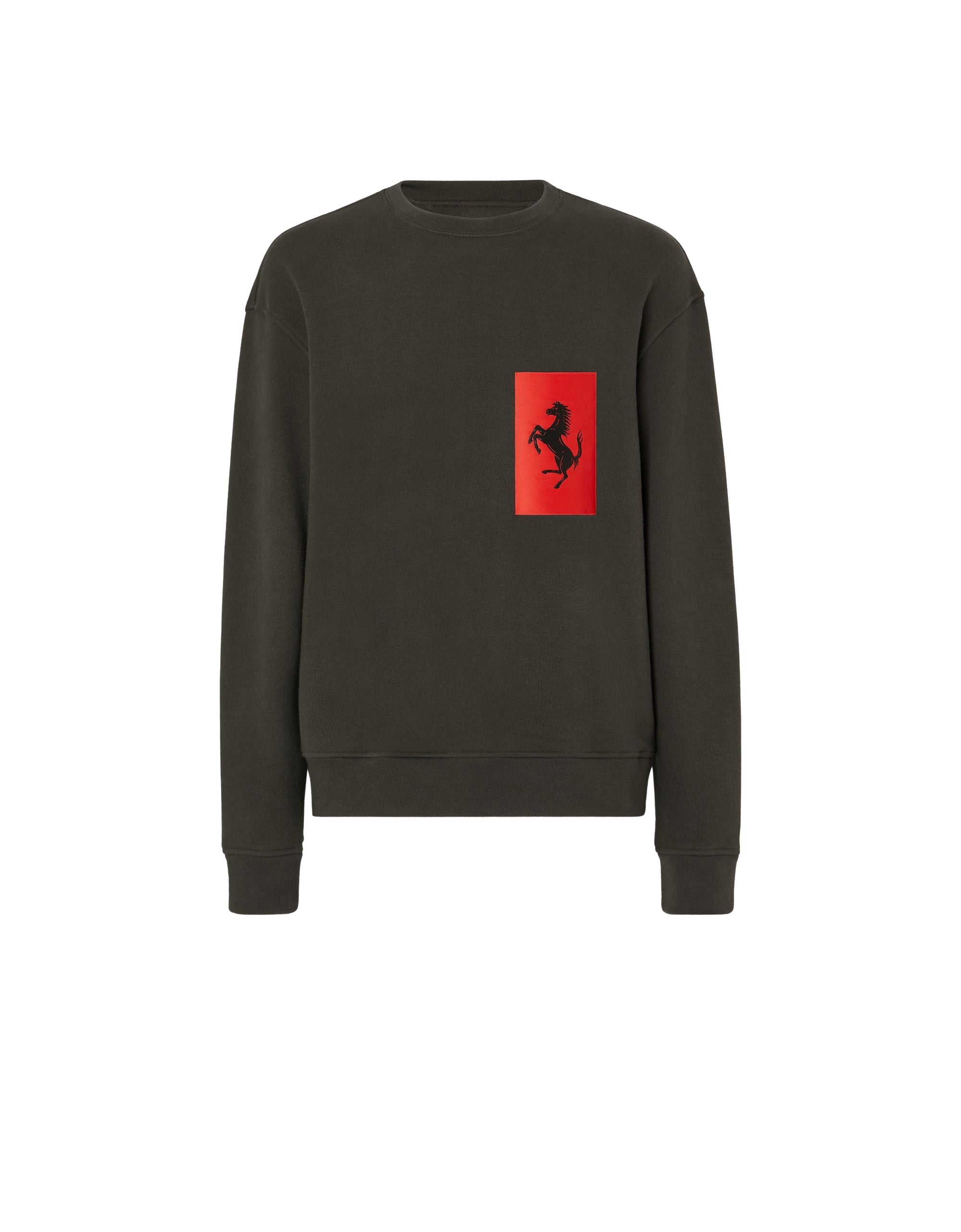 Sweat-shirt avec poche Cheval cabré - Militare