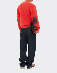 Sweatshirt with Ferrari logo - Rosso Dino