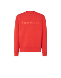 Sweatshirt with Ferrari logo - Rosso Dino