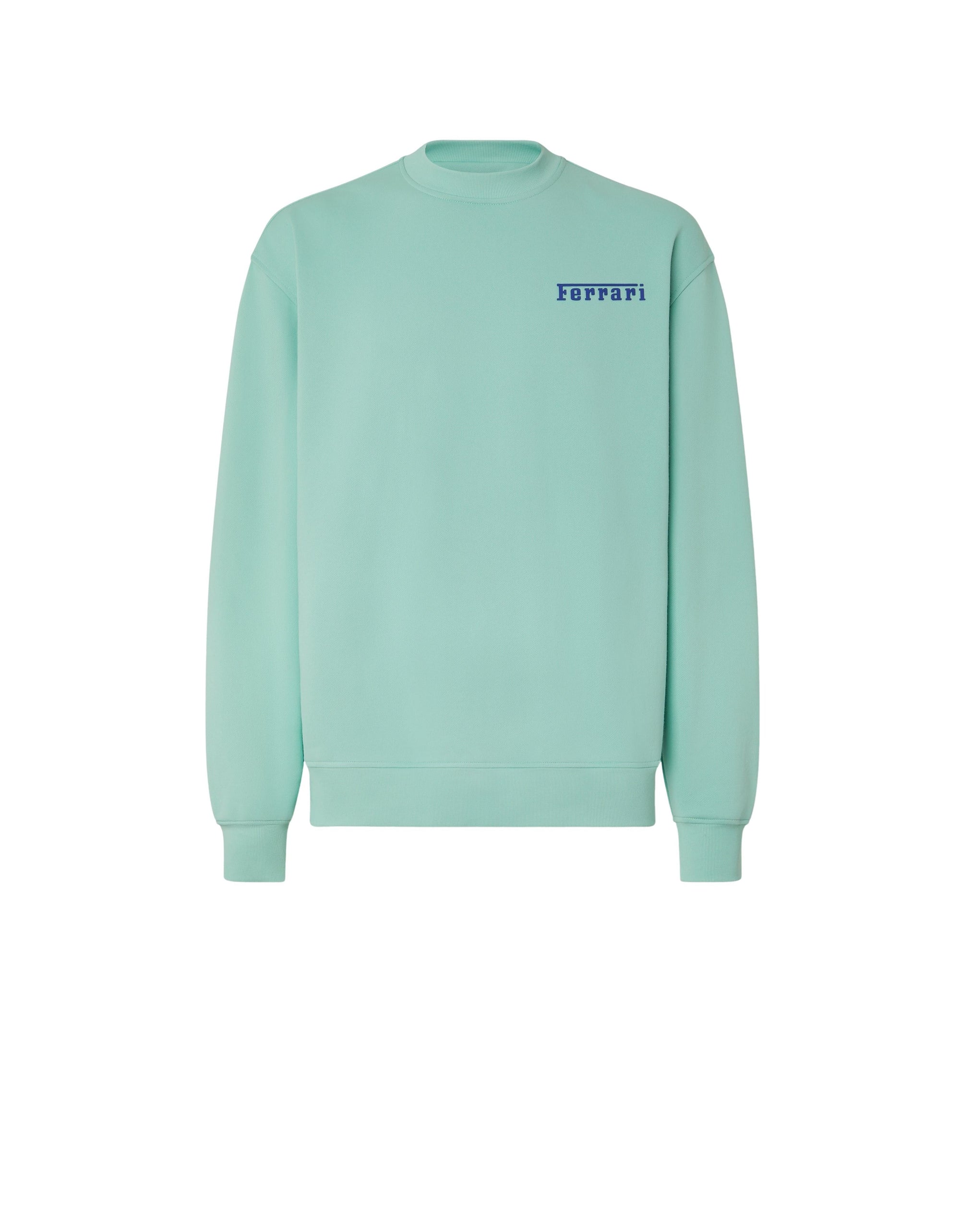 Sweat-shirt avec logo Ferrari - Verde Menta
