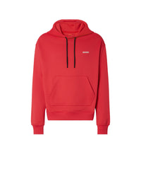 Sweat-shirt à capuche avec logo Ferrari - Rosso Corsa