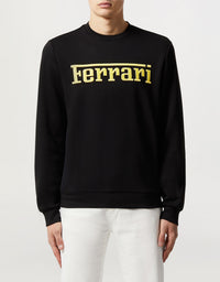 Sweat-shirt avec logo Ferrari - Nero