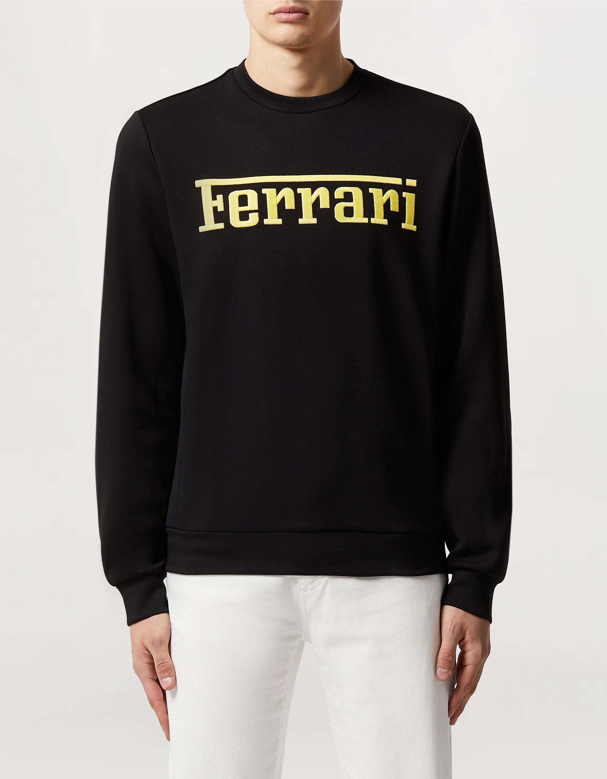 Sweat-shirt avec logo Ferrari - Nero