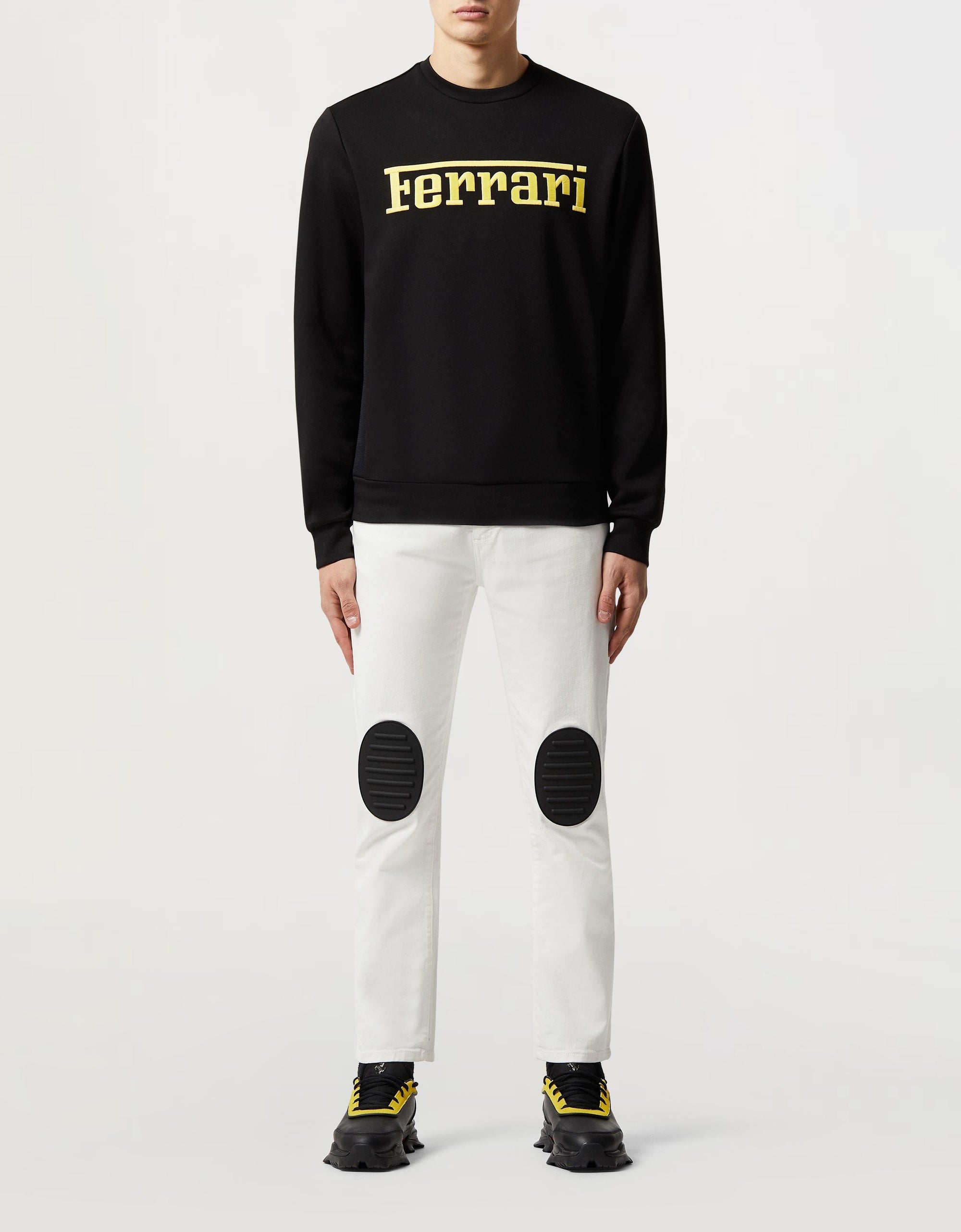 Sweat-shirt avec logo Ferrari - Nero