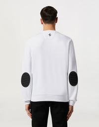 Sweat-shirt avec logo Ferrari - Bianco