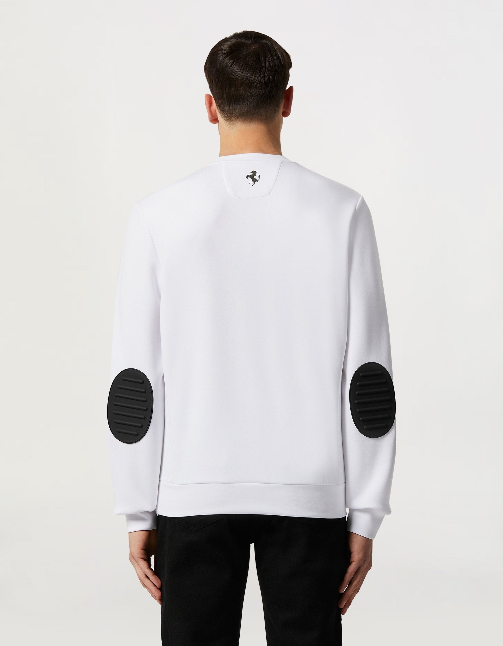 Sweat-shirt avec logo Ferrari - Bianco