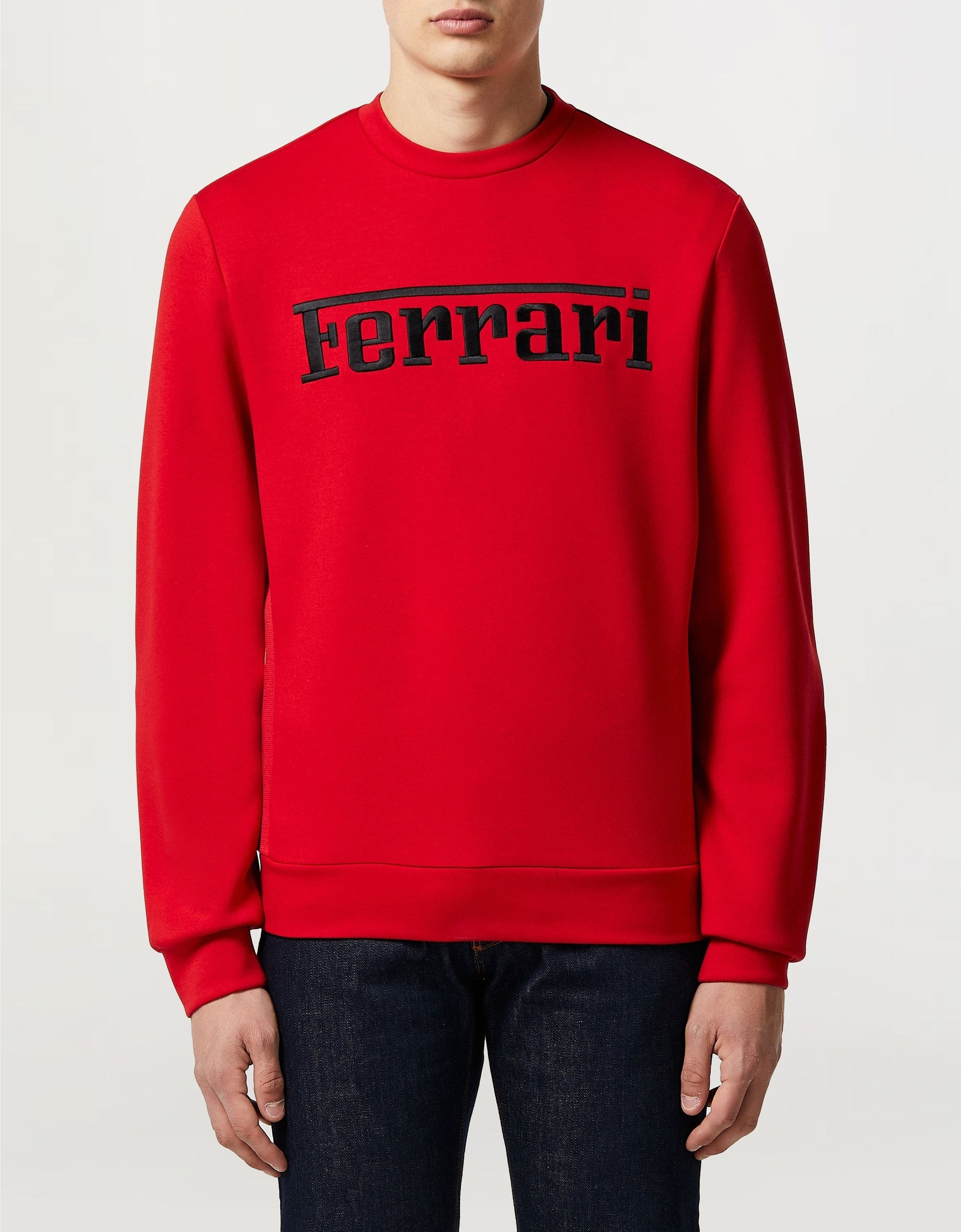 Sweat-shirt avec logo Ferrari - Rosso Corsa