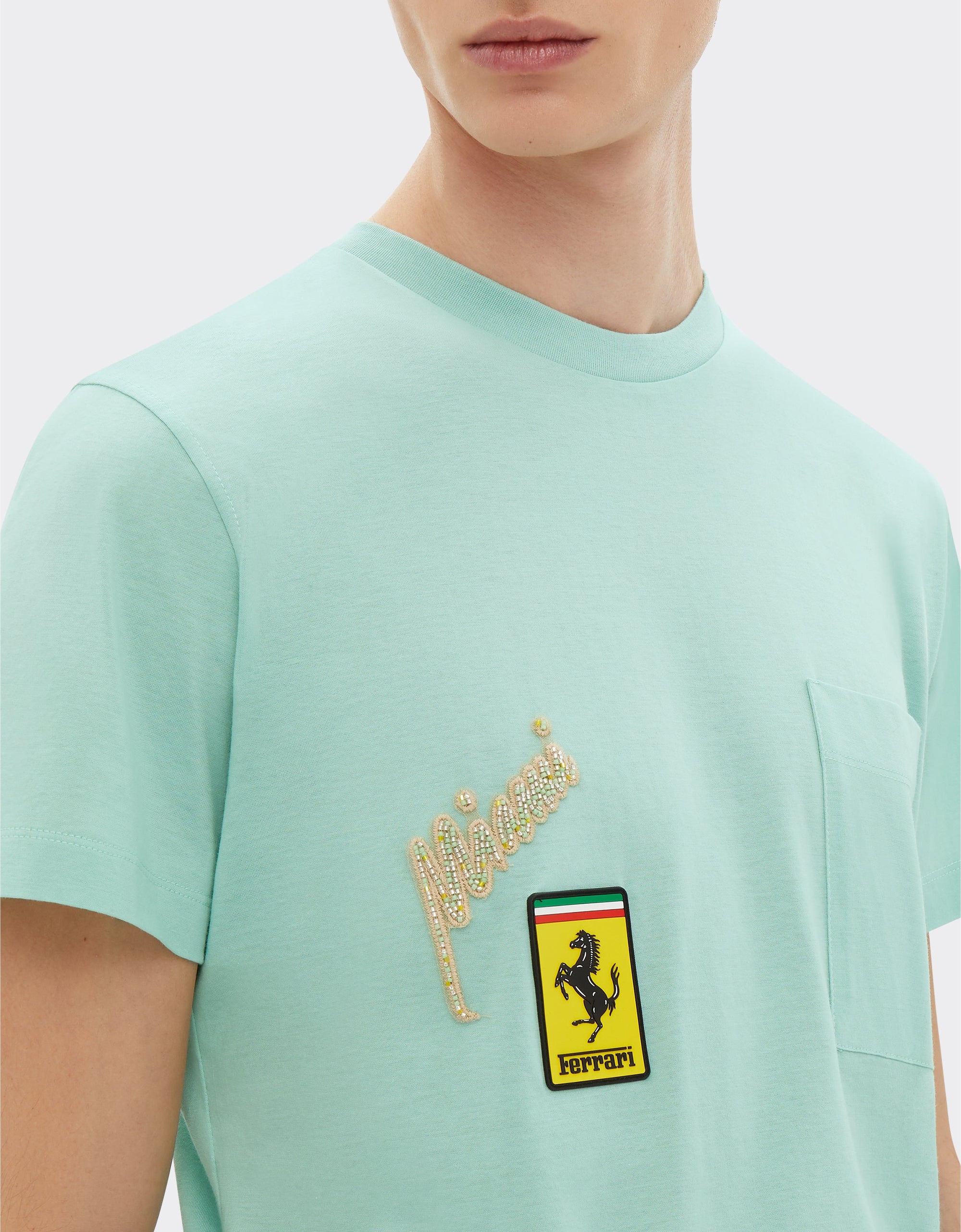 T-shirt avec poche Miami Collection - Verde Menta