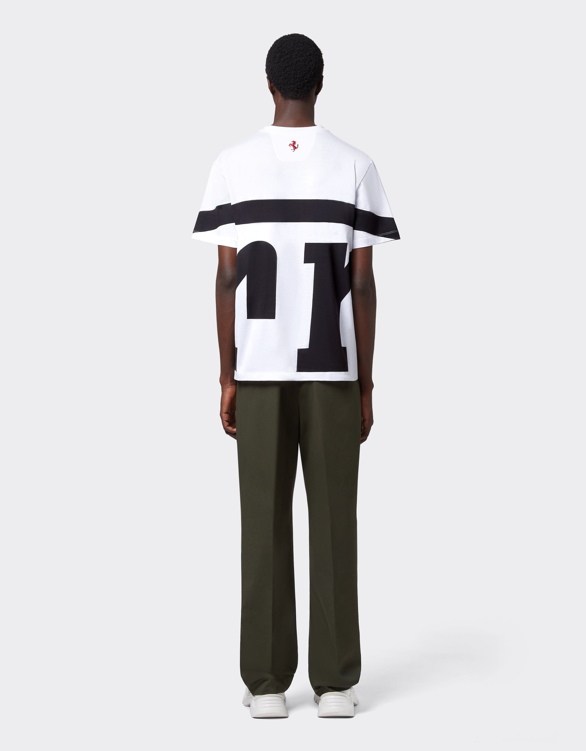 T-shirt avec logo Ferrari - Bianco
