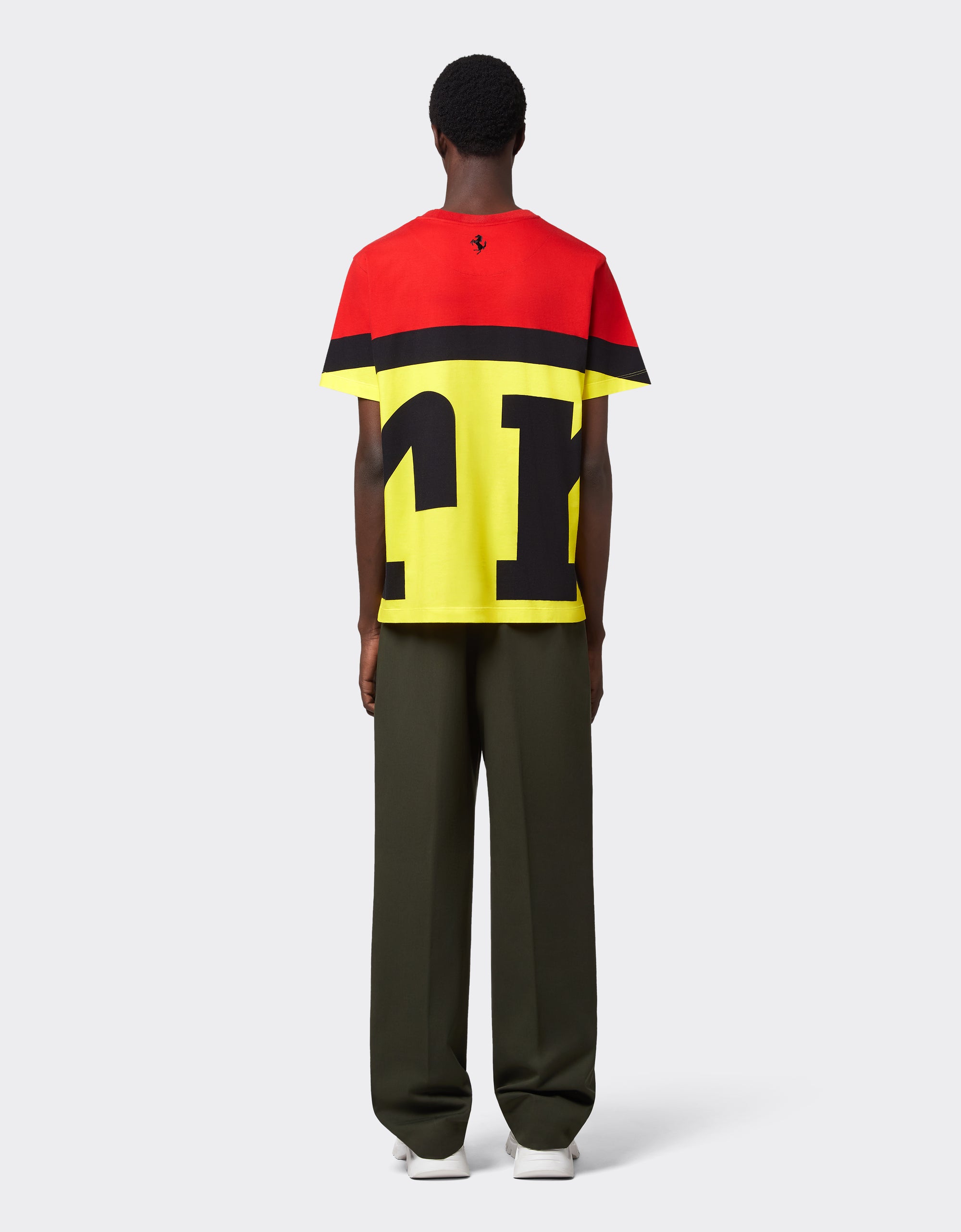 T-shirt avec logo Ferrari - Rosso Corsa