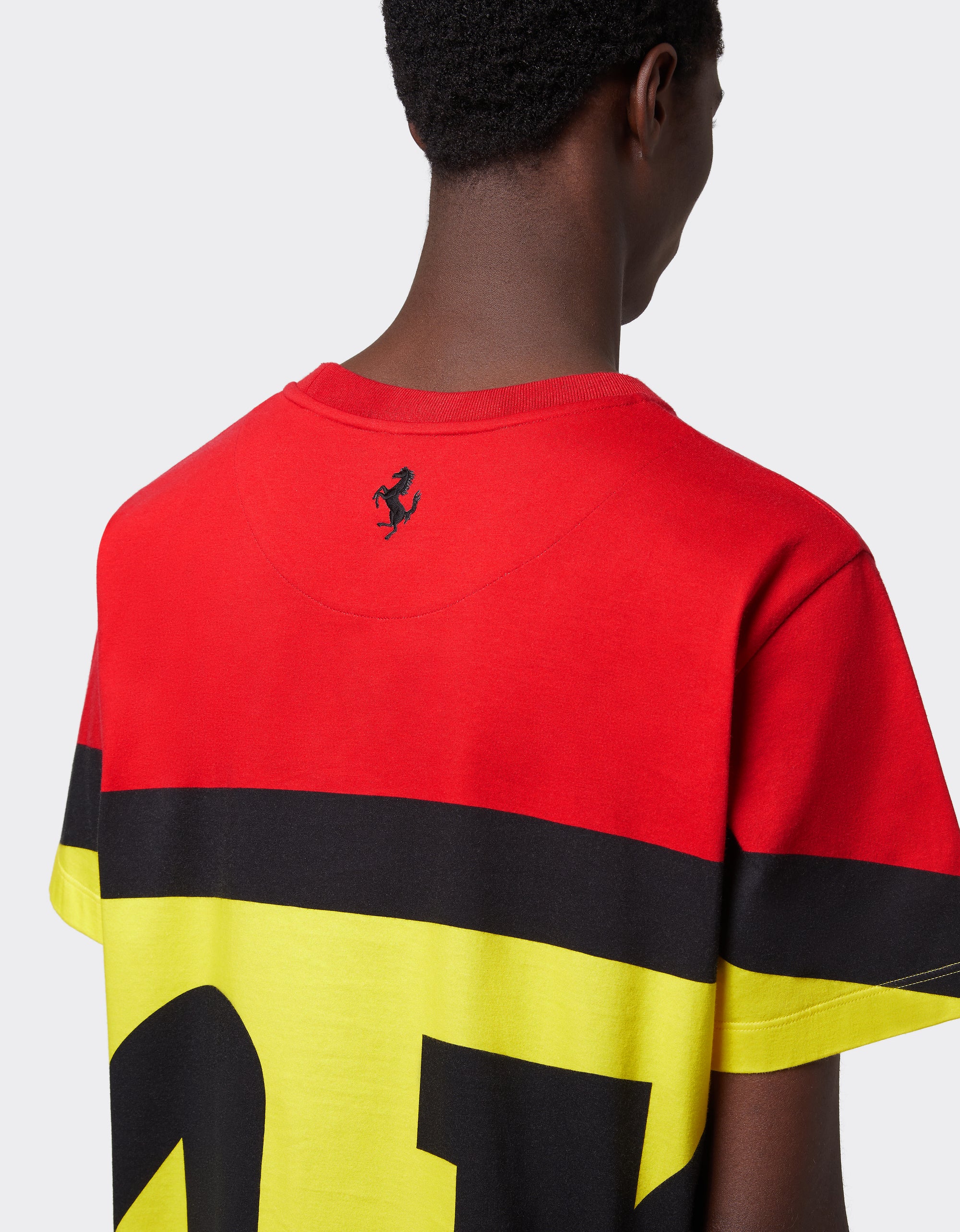 T-shirt avec logo Ferrari - Rosso Corsa