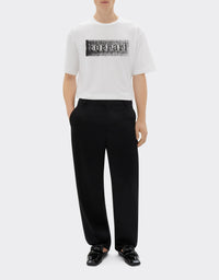 T-shirt avec imprimé logo Ferrari - Bianco