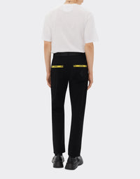 T-shirt avec élément contrastant - Bianco