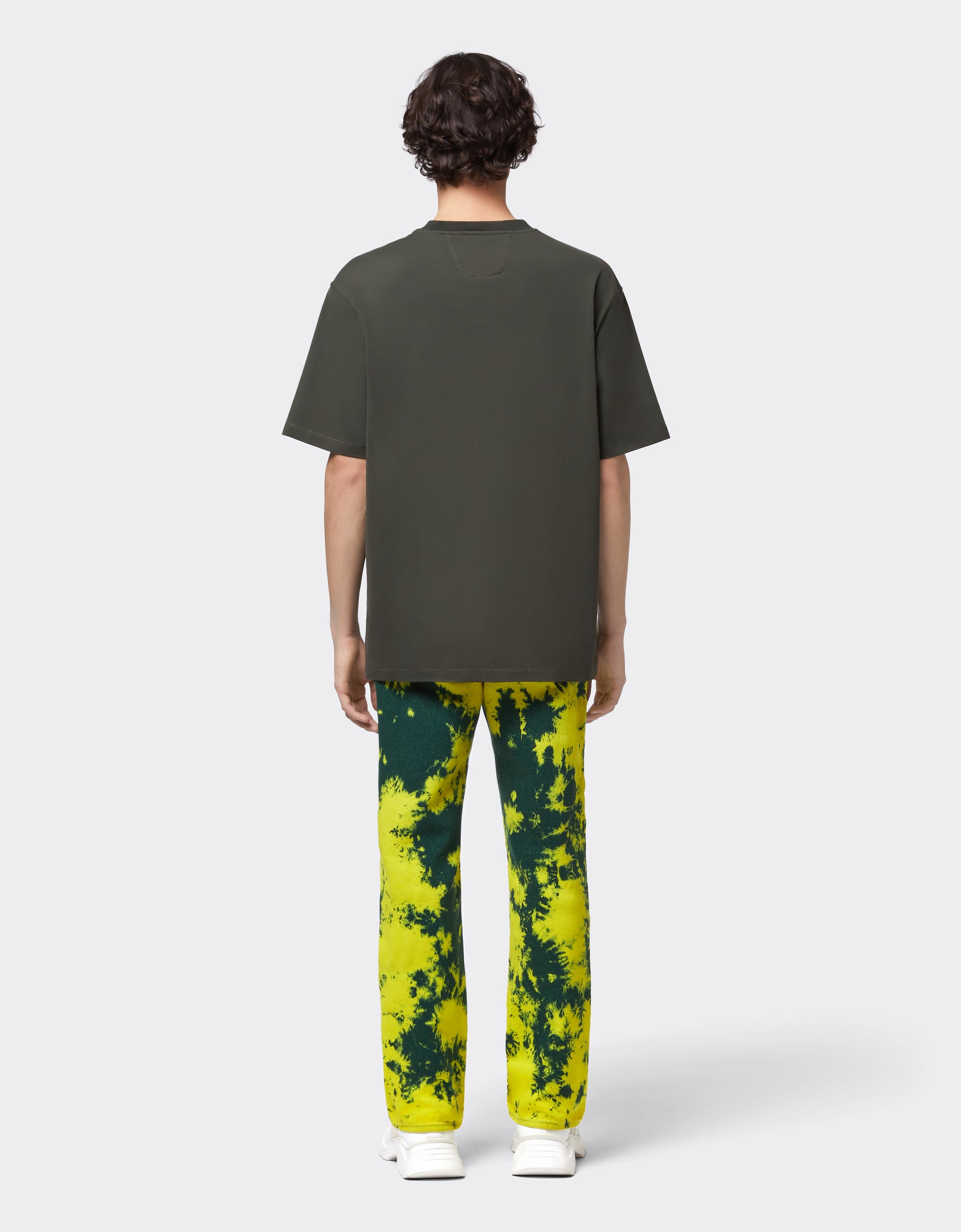T-shirt avec élément contrastant - Militare