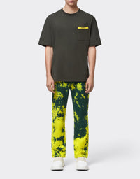 T-shirt avec élément contrastant - Militare