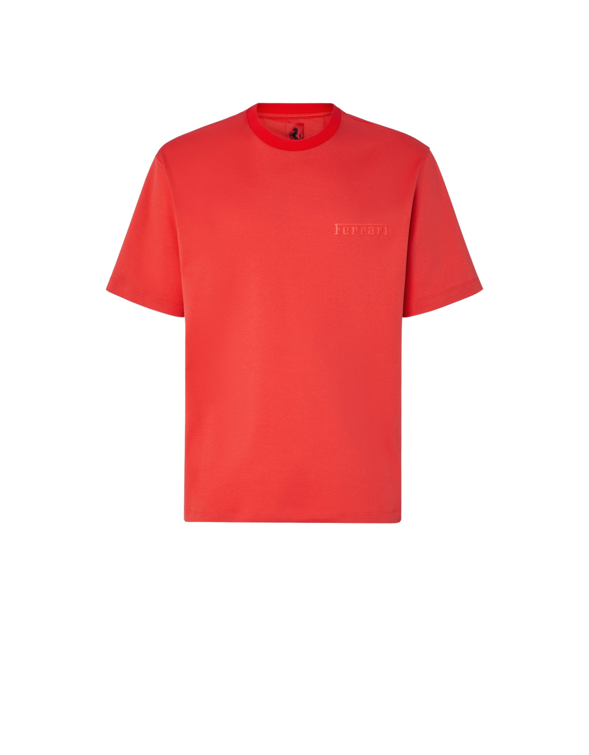 T-shirt avec logo Ferrari - Rosso Dino