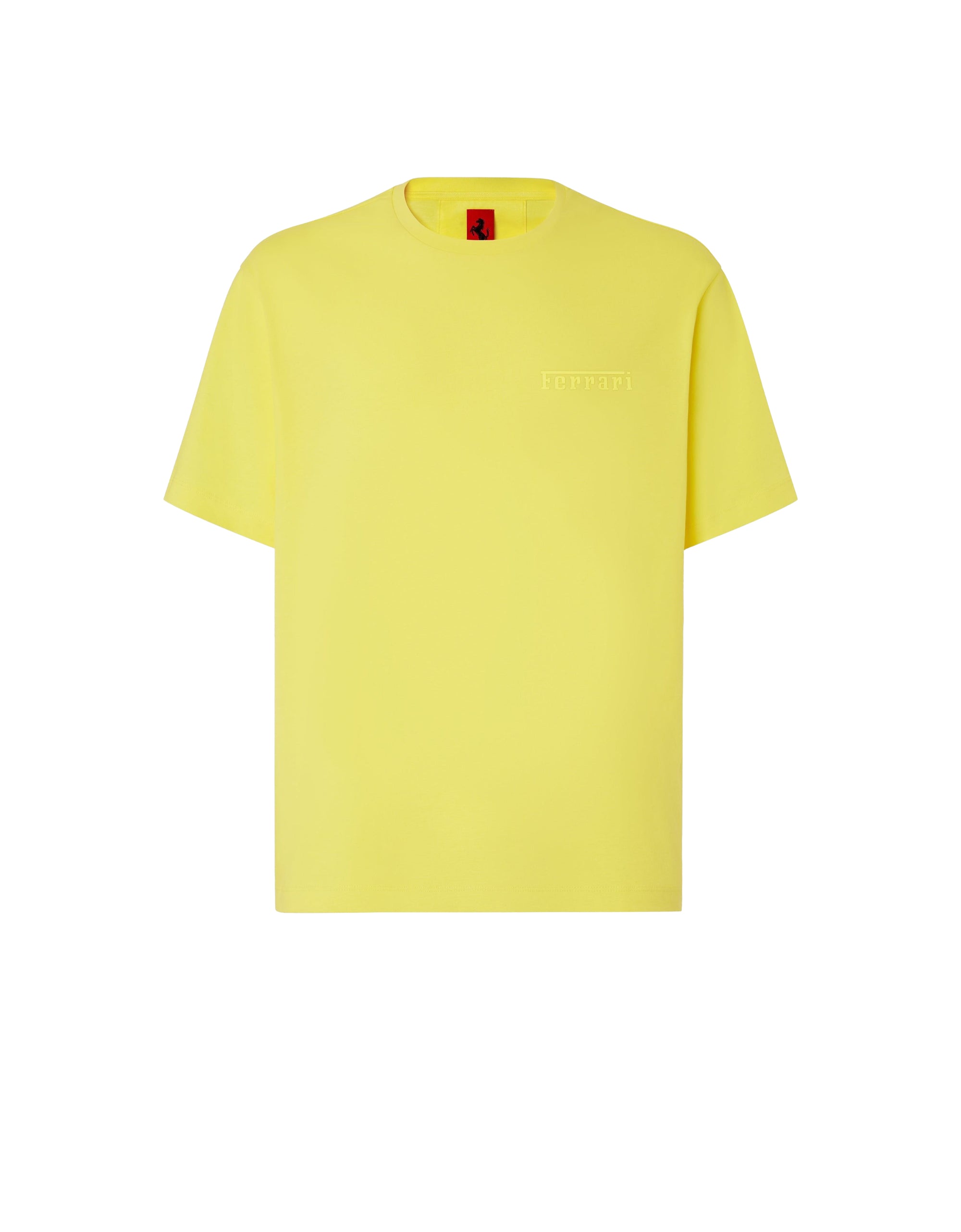 T-shirt avec logo Ferrari - Giallo Modena